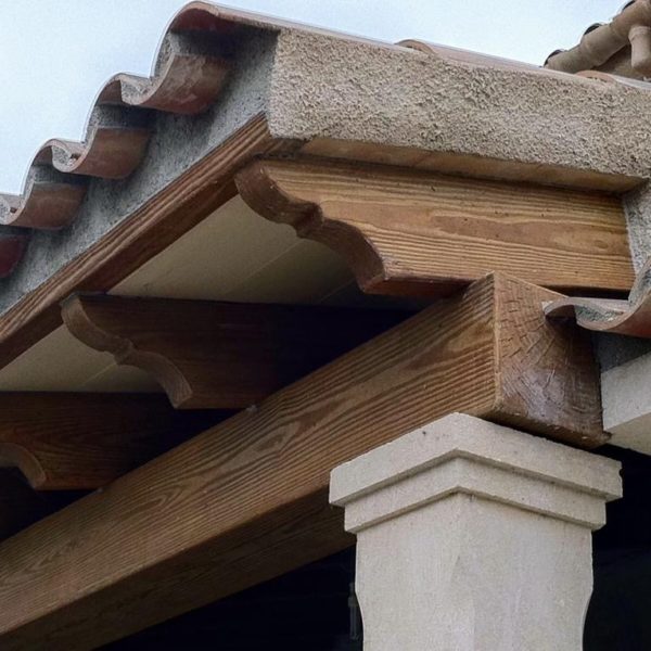 Vigas hormigón imitación madera