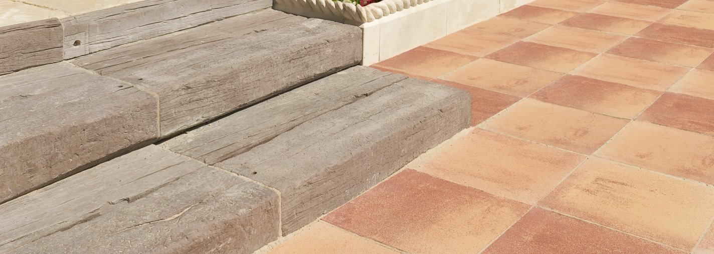 Traviesas imitación madera maciza Roble | Balaustres Baleares