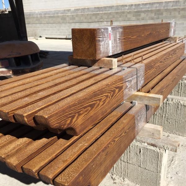 Vigas hormigón imitación madera