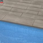 Wood effect slab flooring