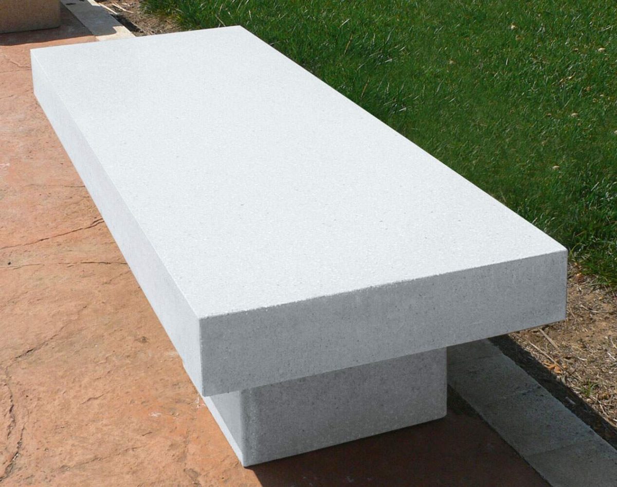 BANCOS DE HORMIGON BLANCO - Imagen 4